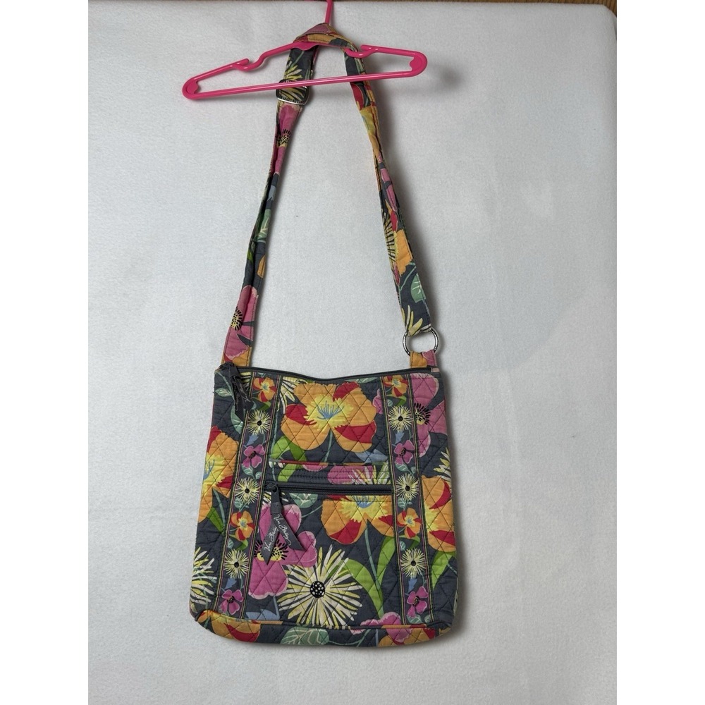 Vera Bradley Hipster Crossbody Bag Jazzy Blooms Retired Floral Quilted Purse